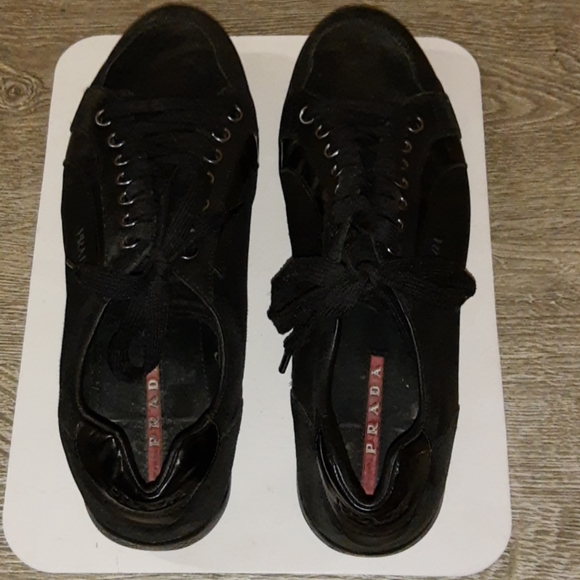 prada sneakers heels